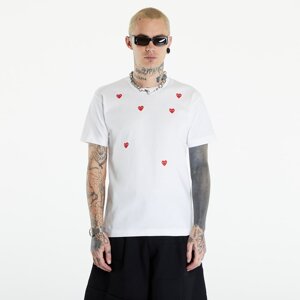 Tričko Comme des Garçons PLAY Short Sleeve Logo Print T-Shirt UNISEX White L