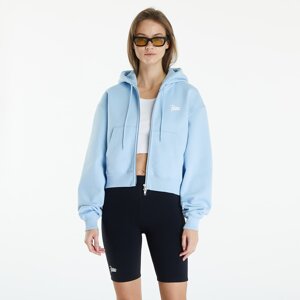 Mikina Patta Femme Basic Crop Zip Up Hooded Sweater Blue Bell XS