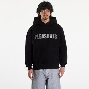 Mikina PLEASURES Rhinestone Impact Hoodie Black XXL