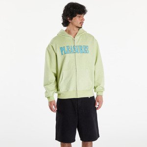 Mikina PLEASURES Onyx Zip Up Hoodie Faded Lime XXL