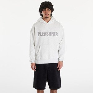 Mikina PLEASURES Rhinestone Impact Hoodie Light Heather Grey L