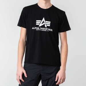 Tričko Alpha Industries Basic Tee Black/ White S