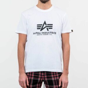 Tričko Alpha Industries Basic Logo Tee White XXXL