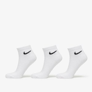 Ponožky Nike Everyday Cush Ankle Socks 3-Pack White/ Black XL