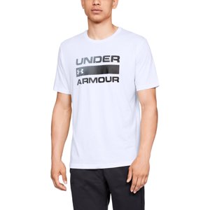 Tričko Under Armour Team ISSue Wordmark SS Tee White/ Black S