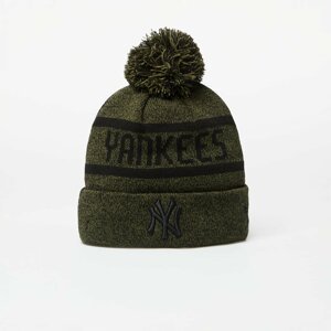 New Era New York Yankees Jake Bobble Knit Beanie Hat Olive/ Black