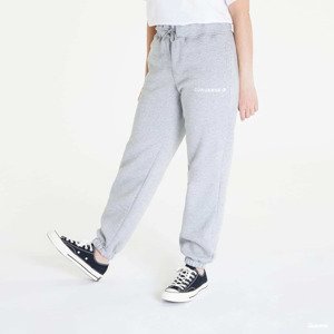 Kalhoty Converse Wordmark Fleece Jogger Vintage Grey Heather S/4