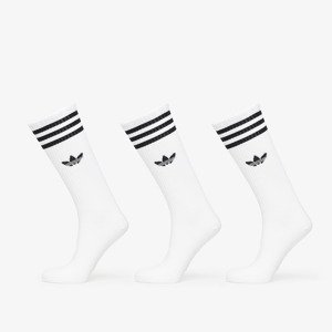Ponožky adidas High Solid Crew Sock 3-Pack White S