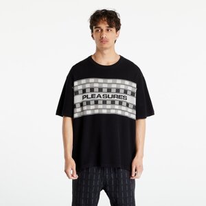 Svetr PLEASURES Check Knit Shirt Black M