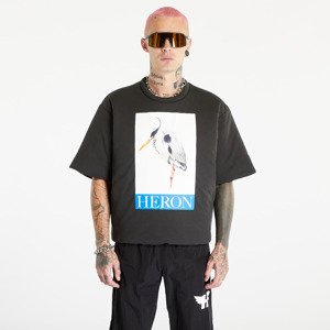 Tričko HERON PRESTON Heron Bird Painted Padded Tee Black/ Blue S