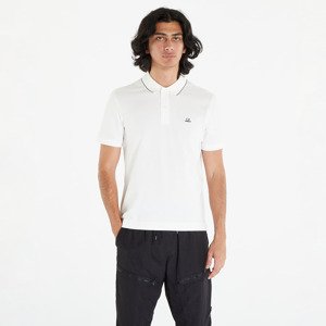 Tričko C.P. Company Stretch Piquet Slim Polo Shirt White XL