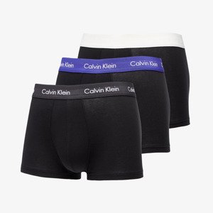Boxerky Calvin Klein Cotton Stretch Classic Fit Low Rise Trunk 3-Pack Black/ Off White/ Black/ Purple M