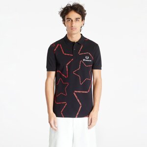 Tričko FRED PERRY x PLEASURES Star Shirt Black XL