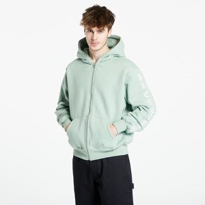 Mikina PLEASURES Oe Zip Up Hooded Sweatshirt Matcha M