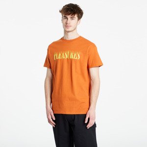 Tričko PLEASURES Crumble T-Shirt Texas Orange L