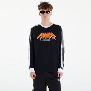 Tričko adidas Flames Long Sleeve Tee Black/ White L