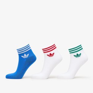 Ponožky adidas Trefoil Ankle Sock 3-Pack Blue Bird/ White/ White 39-42