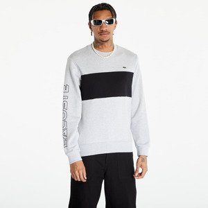 Mikina LACOSTE Men's Sweatshirt Silver Chine/ Black XL