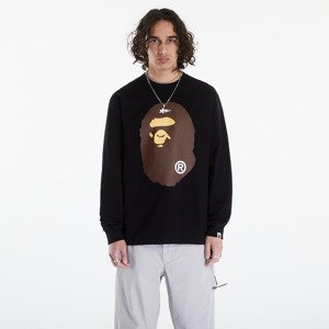 Tričko A BATHING APE Big Ape Head Long Sleeve Tee Black XXL