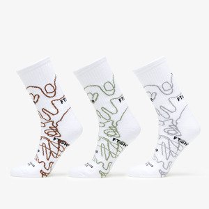 Ponožky Footshop The Bubble Socks 3-Pack Multicolour 39-42