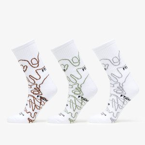 Ponožky Footshop The Bubble Socks 3-Pack Multicolour 43-46