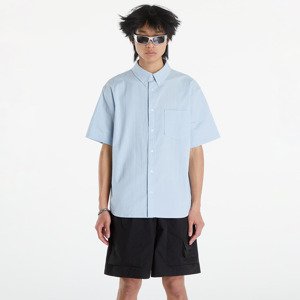 Košile Nike Life Men's Short-Sleeve Seersucker Button-Down Shirt Lt Armory Blue/ Lt Armory Blue M