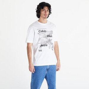 Tričko Calvin Klein Jeans Diffused Logo Short Sleeve Tee Bright White XL