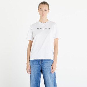 Tričko Tommy Jeans Relaxed New Linear Short Sleeve Tee White L