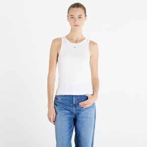 Tílko Tommy Jeans Essential Rib Tank White M