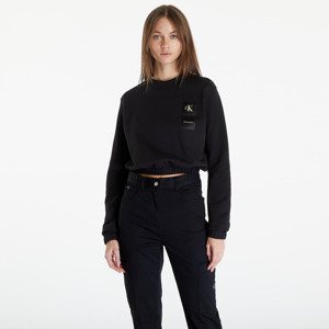 Mikina Calvin Klein Jeans Satin Boxes Crewneck Sweatshirt Black M