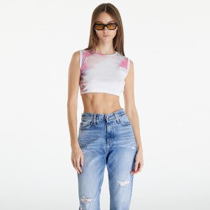 Tílko Calvin Klein Jeans Cropped Tank Top White S