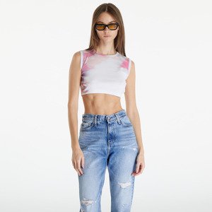 Tílko Calvin Klein Jeans Cropped Tank Top White XL