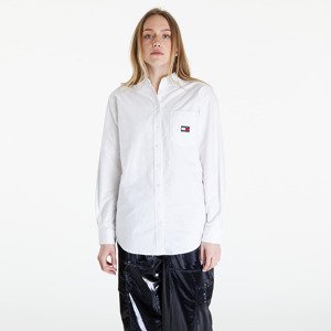 Košile Tommy Jeans Boyfriend Badge Shirt White M