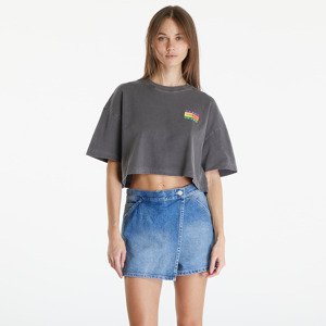 Tričko Tommy Jeans Oversized Cropped Summer Flag Tee Black S