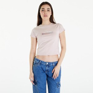 Tričko Calvin Klein Jeans Diffused Box Fitted Short Sleeve Tee Sepia Rose M