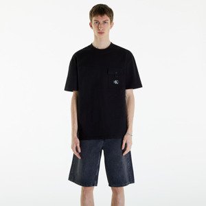 Tričko Calvin Klein Jeans Texture Pocket Short Sleeve T-Shirt CK Black L