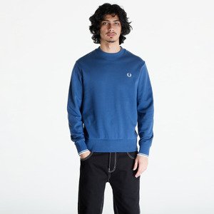 Mikina FRED PERRY Crew Neck Sweatshirt Midnight Blue/ Lghice M