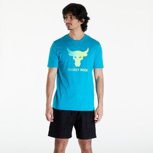 Tričko Under Armour Project Rock Payoff Graphic Short Sleeve Tee Circuit Teal/ Radial Turquoise/ High-Vis Yellow M