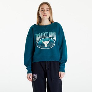 Mikina Under Armour Project Rock Terry Sweatshirt Turquoise XS