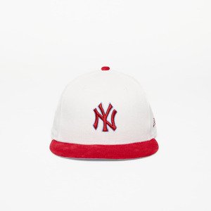 Kšiltovka New Era New York Yankees Cord 59FIFTY Fitted Cap Off White/ Red 7 1/4