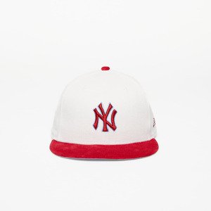 Kšiltovka New Era New York Yankees Cord 59FIFTY Fitted Cap Off White/ Red 7 5/8