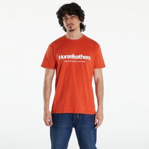 Tričko Horsefeathers Quarter T-Shirt Orange Rust L