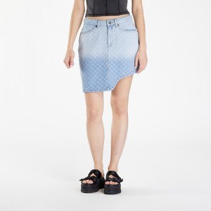 Sukně Daily Paper Zella Monogram Denim Skirt Mid Blue L