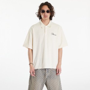 Tričko PLEASURES Zen Terry Boxy Polo Off White XL