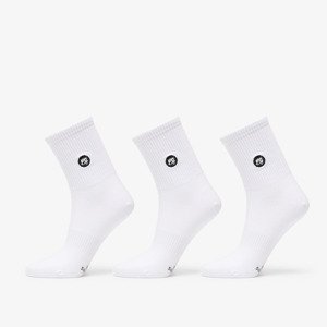 Ponožky Footshop Short Socks 3-Pack White 39-42