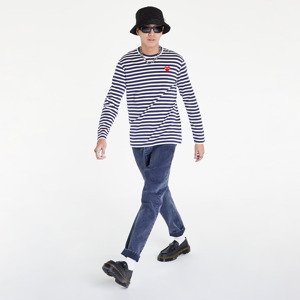 Tričko Comme des Garçons PLAY Long Sleeve Tee Blue L