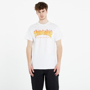 Tričko Thrasher Flame Logo T-Shirt White S