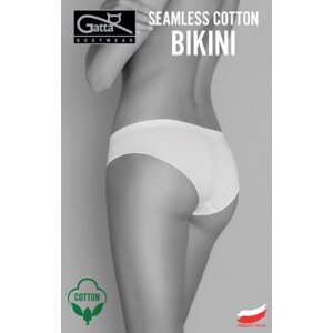 Gatta Seamless Cotton Bikini 41640 dámské kalhotky S bílá