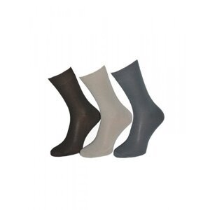 Bratex Weel Pánské ponožky k obleku 25-26 bílá