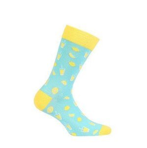 Wola Perfect Man Casual W94.N03 Pánské ponožky vzorované  45-47 yellow